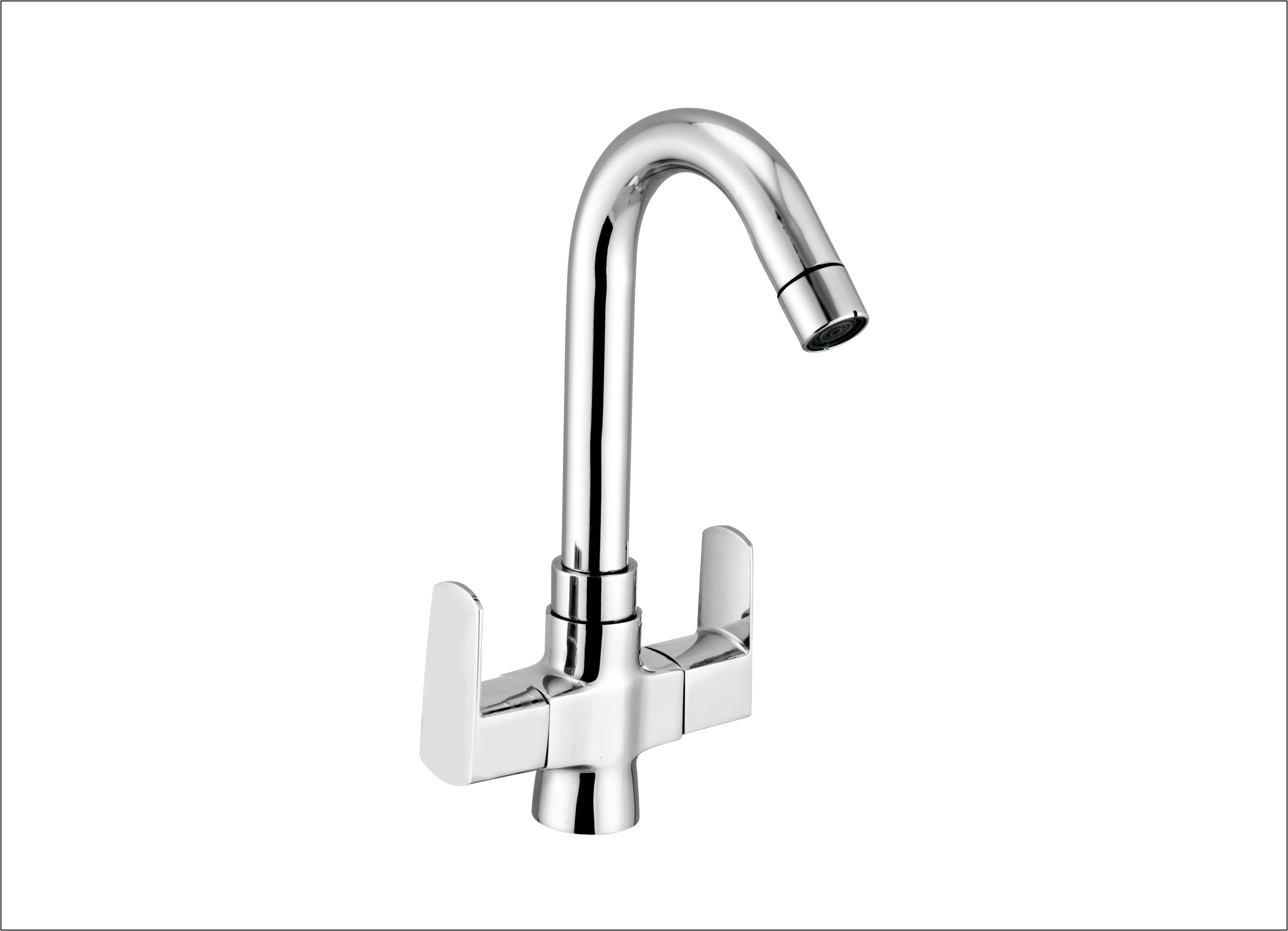 CUBA CENTER HOLE BASIN MIXER (J-BEND)