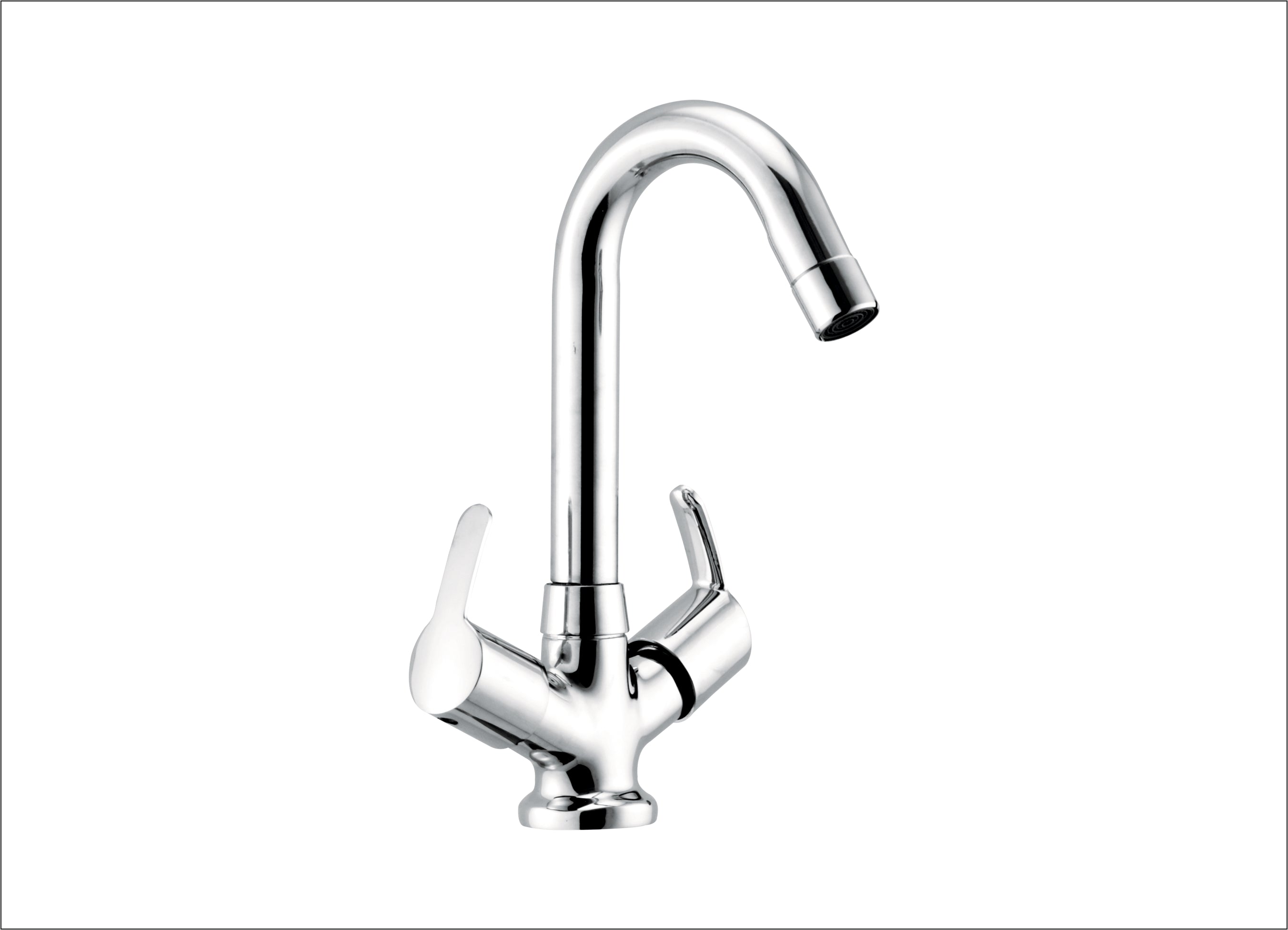 LIVON CENTER HOLE BASIN MIXER (J-BEND)