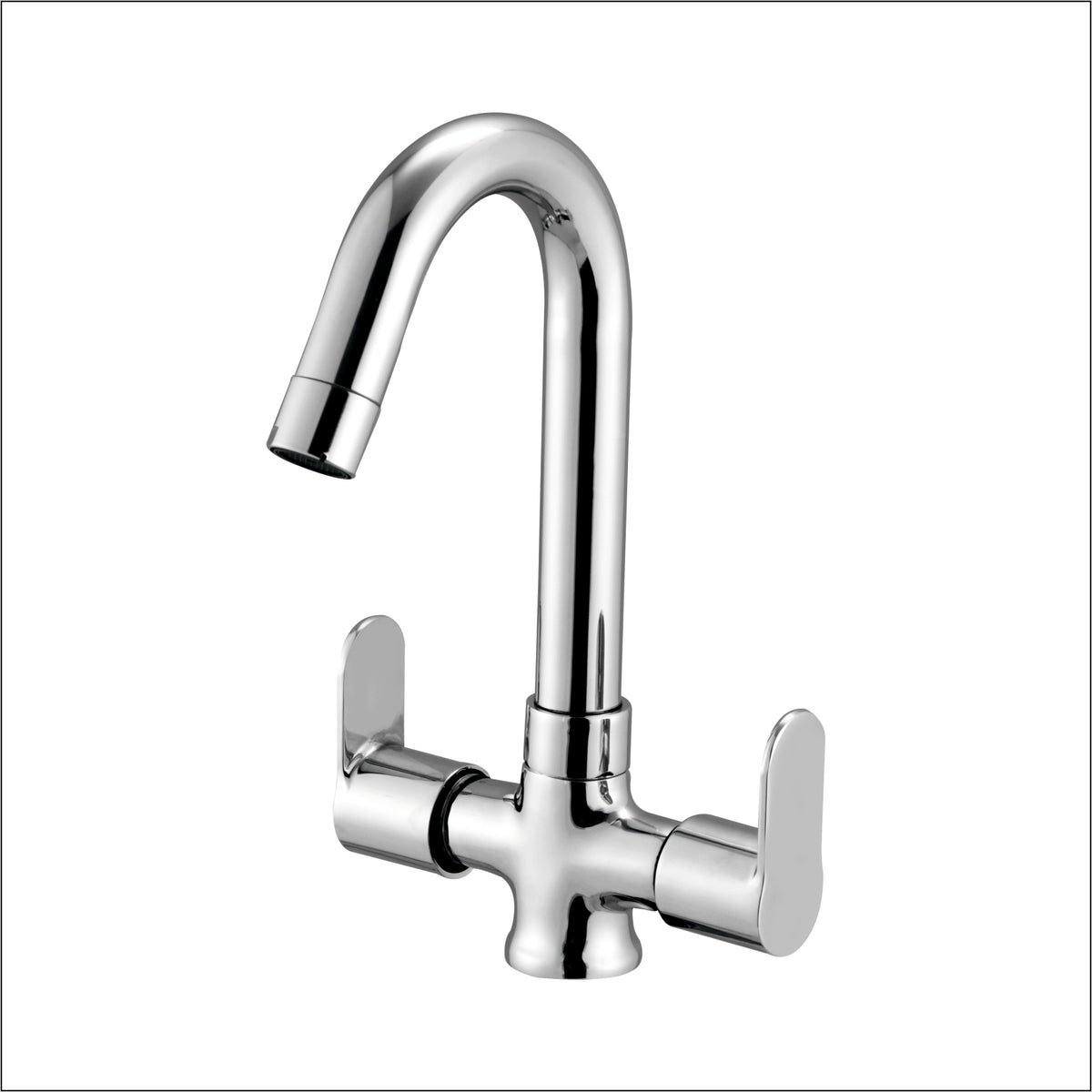 OMEGA CENTER HOLE BASIN MIXER (J-BEND)