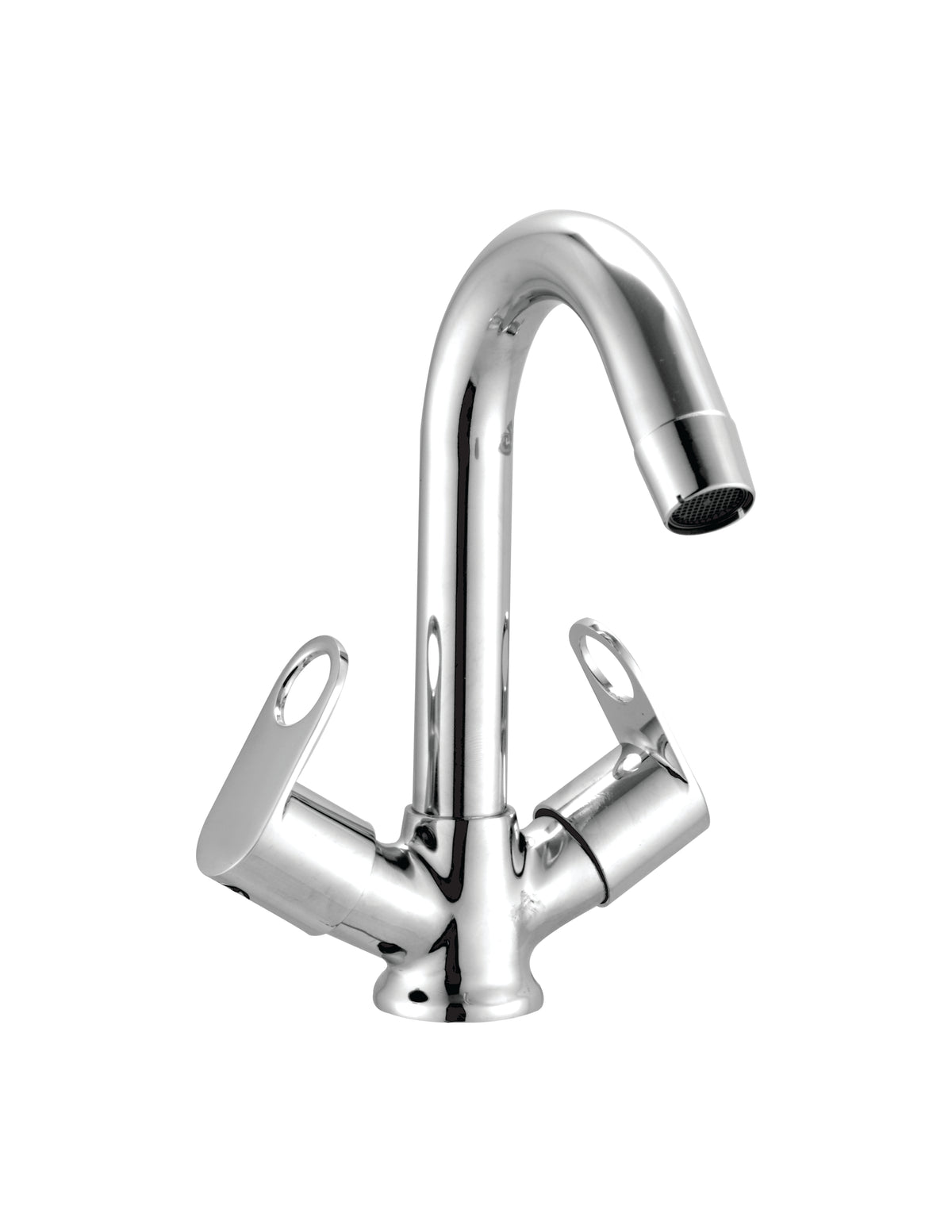 OREO CENTER HOLE BASIN MIXER (J-BEND)