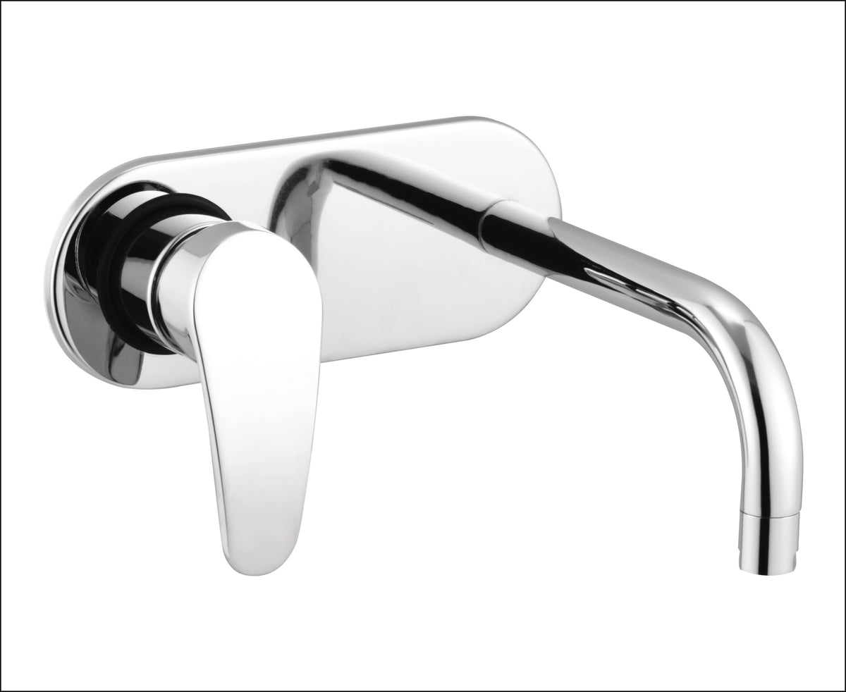 ROTO SINGLE LEAVER BASIN MIXER WALL MOUNTED